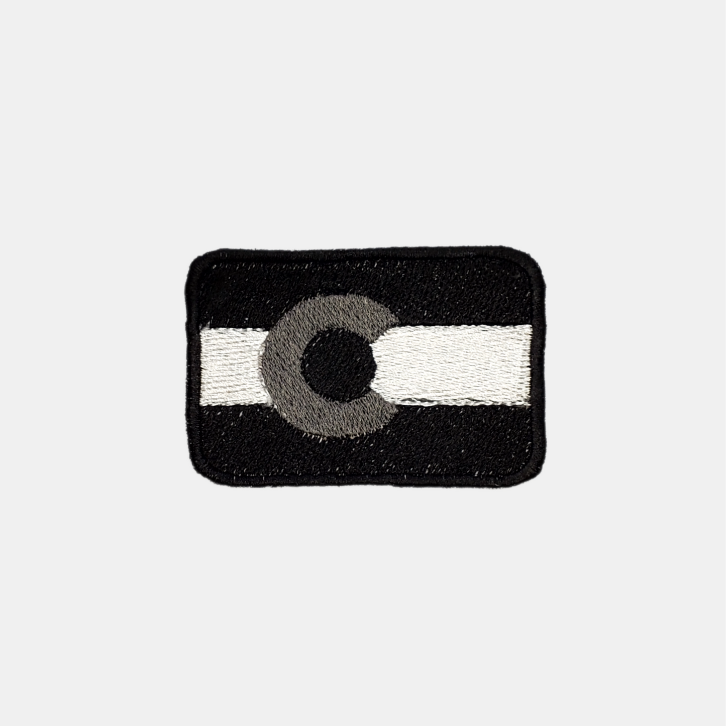 Black And White Colorado Flag Patch