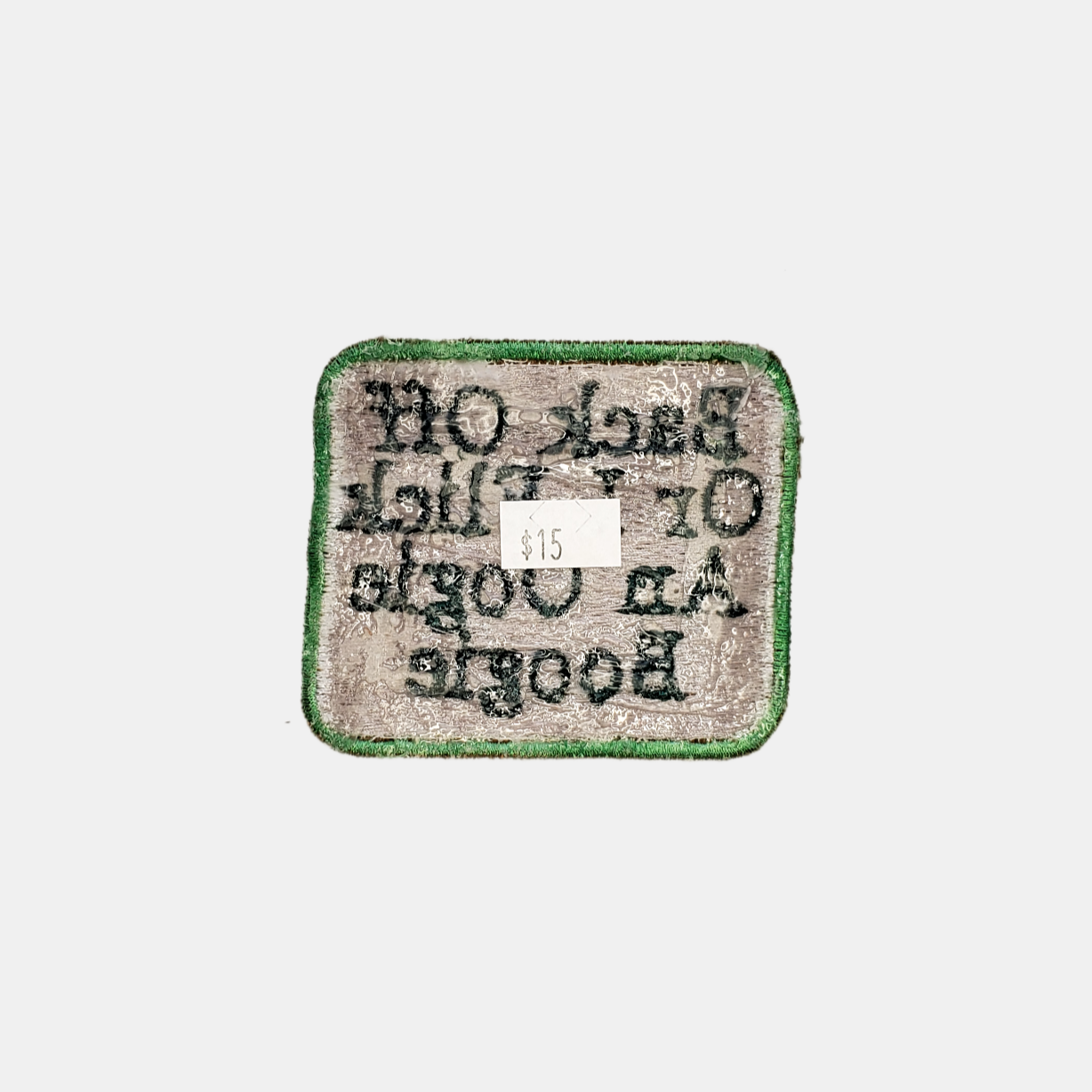 Back Off Or I Flick An Oogie Boogie Sew On Patch