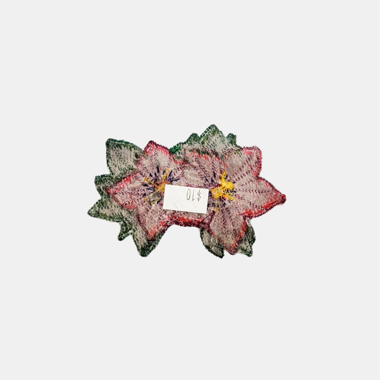 2 Pink Flowers Patch