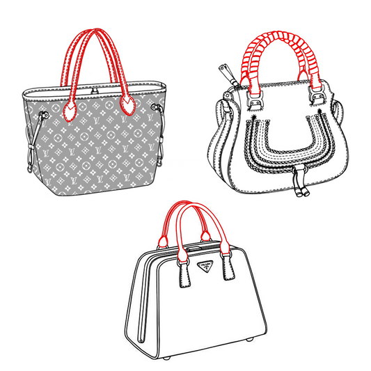 Purse/Bag Round/ custom Handle Straps Replacement