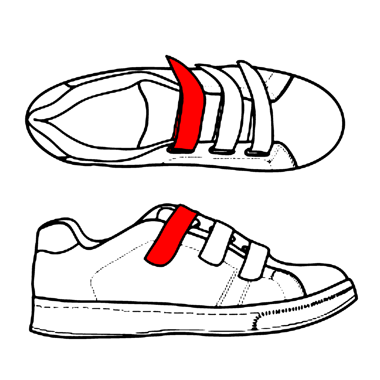 Hooked/ Looped Replacement One Side