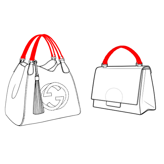 Purse/Bag Flat Handle Straps Replacement